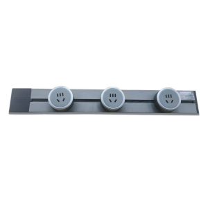 Smart Track Power Rail | 8000W High-Capacity | 32A Surface Mount Socket | Matte Black & Silver