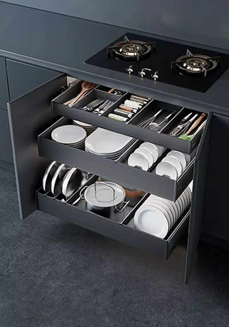 removable dishwasher safe drawer organizer